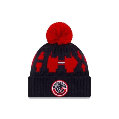 Sapca New Era Houston Texans NFL Cold Weather Sport Knit Beanie - Albastri